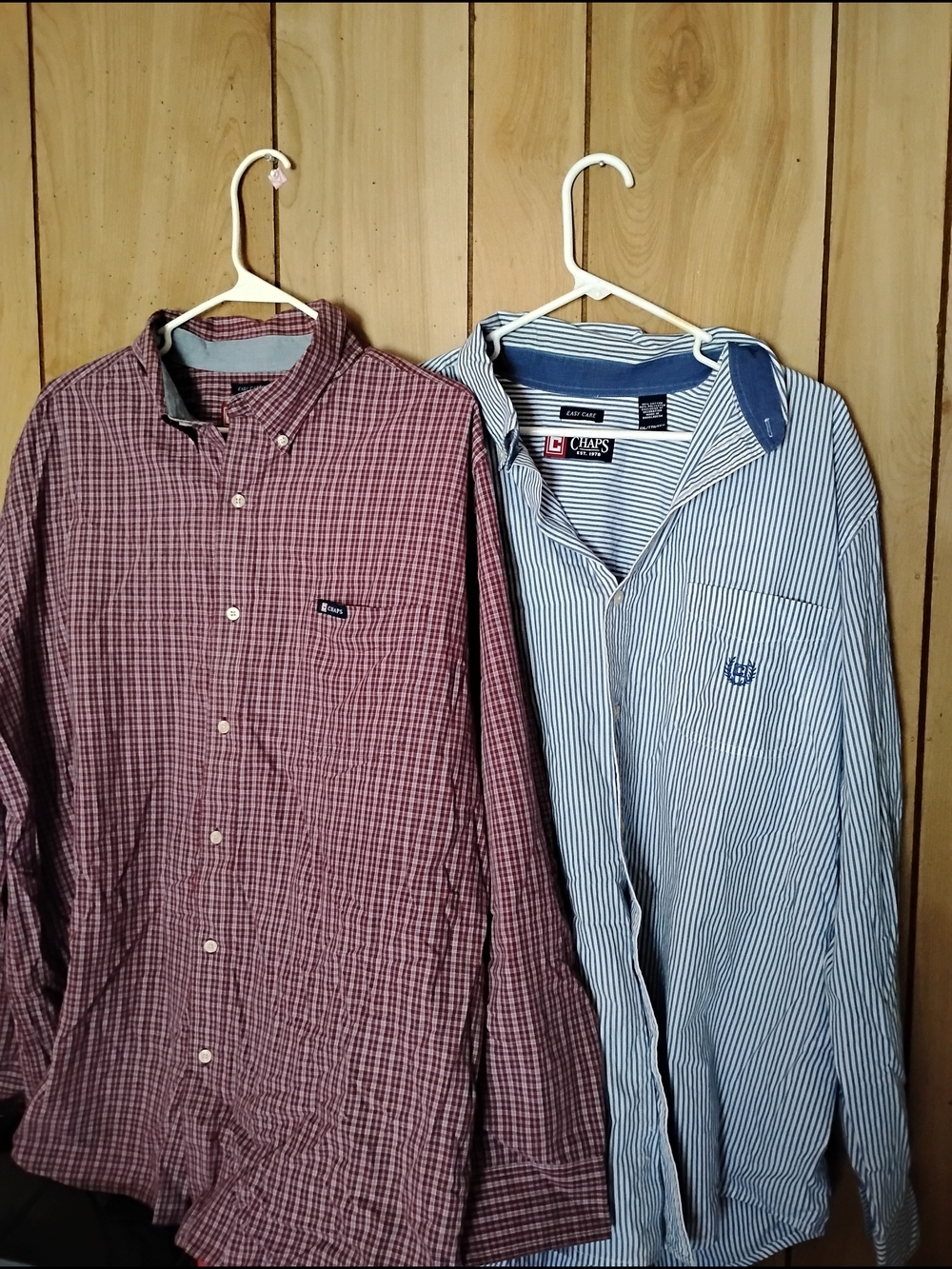 Chaps Men's Red Check Button-Down Shirt